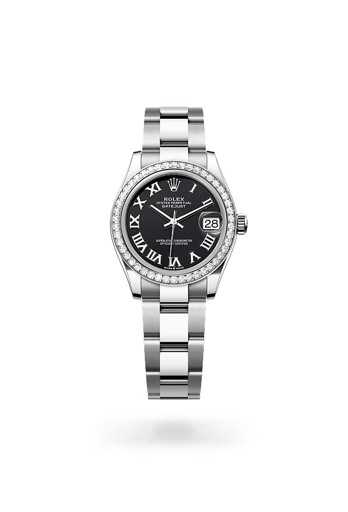 Rolex Datejust 31 278384RBR-0001 - Oyster, 31 mm, Oystersteel, white gold and diamonds