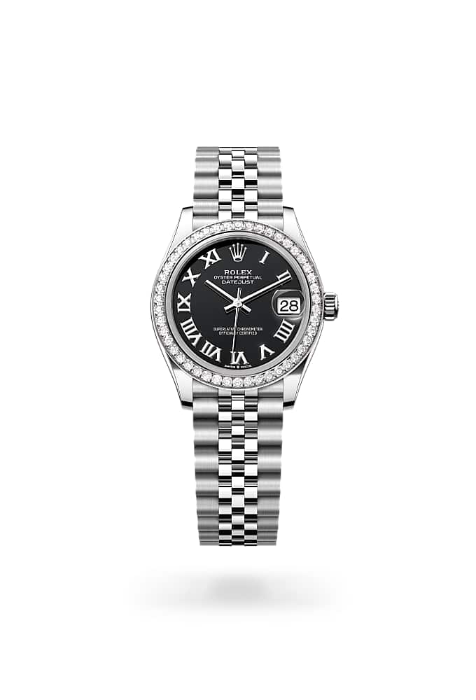 Rolex Datejust 31 278384RBR-0002 - Oyster, 31 mm, Oystersteel, white gold and diamonds