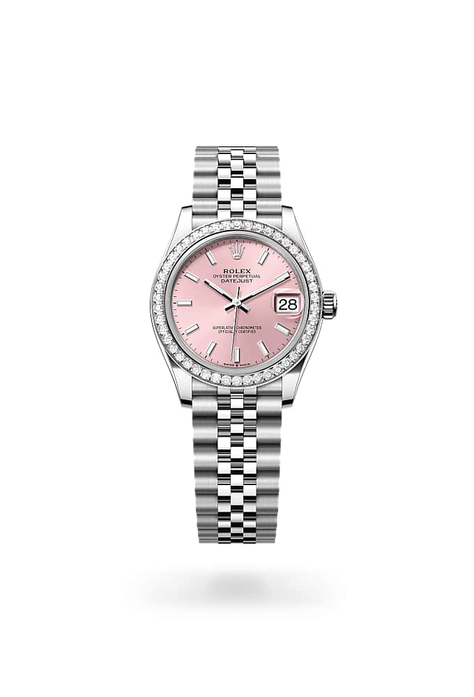 Rolex Datejust 31 278384RBR-0018 - Oyster, 31 mm, Oystersteel, white gold and diamonds