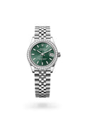 Rolex Datejust 31 278384RBR-0022 - Oyster, 31 mm, Oystersteel, white gold and diamonds
