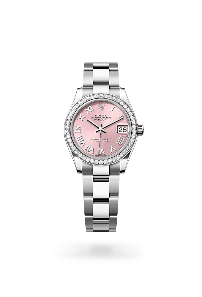 Rolex Datejust 31 278384RBR-0023 - Oyster, 31 mm, Oystersteel, white gold and diamonds