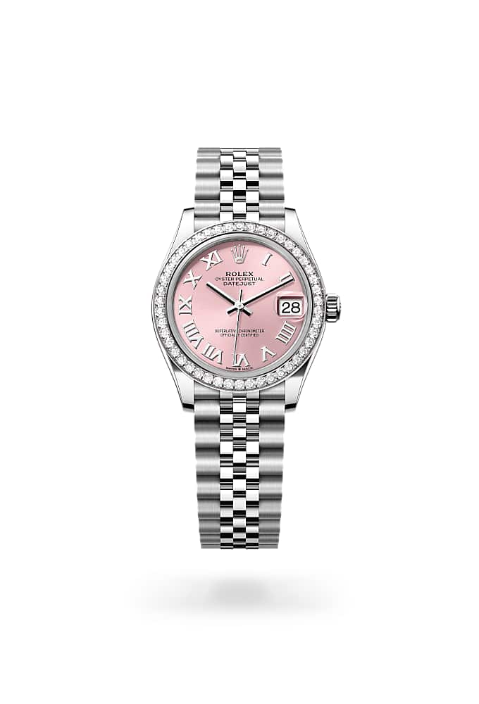Rolex Datejust 31 278384RBR-0024 - Oyster, 31 mm, Oystersteel, white gold and diamonds