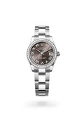 Rolex Datejust 31 278384RBR-0025 - Oyster, 31 mm, Oystersteel, white gold and diamonds
