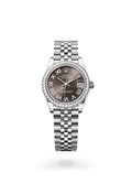 Rolex Datejust 31 278384RBR-0026 - Oyster, 31 mm, Oystersteel, white gold and diamonds