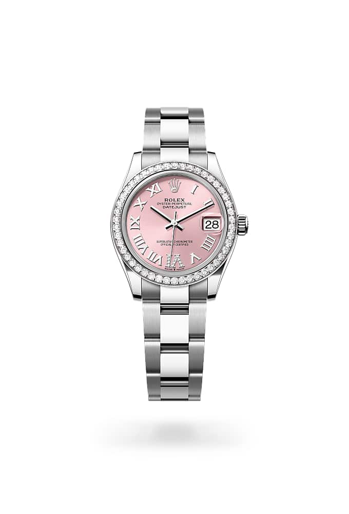 Rolex Datejust 31 278384RBR-0027 - Oyster, 31 mm, Oystersteel, white gold and diamonds