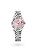 Rolex Datejust 31 278384RBR-0028 - Oyster, 31 mm, Oystersteel, white gold and diamonds