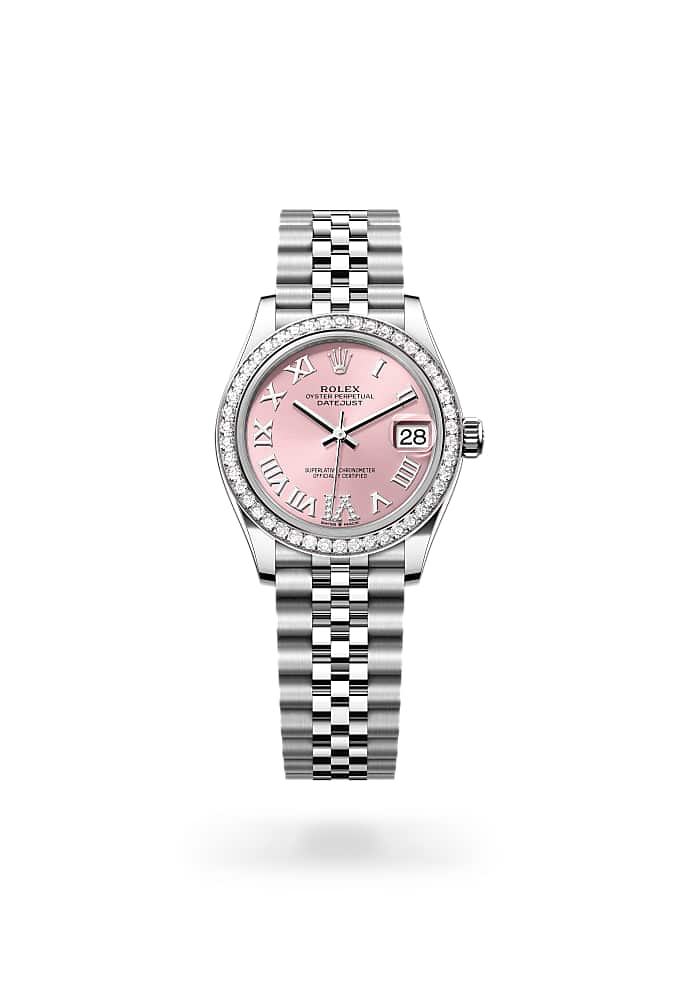 Rolex Datejust 31 278384RBR-0028 - Oyster, 31 mm, Oystersteel, white gold and diamonds