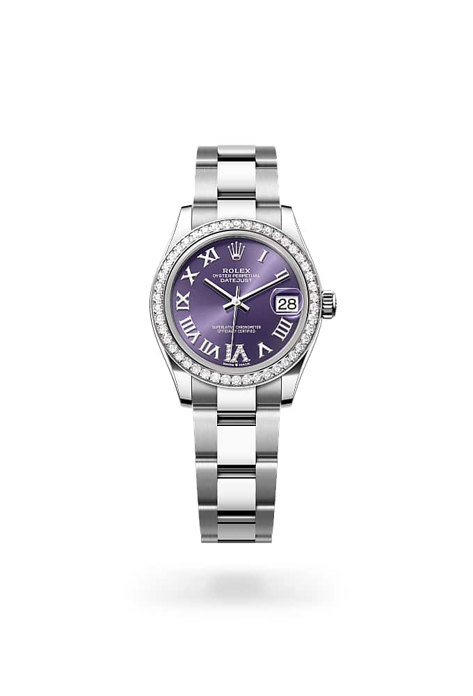 Rolex Datejust 31 278384RBR-0029 - Oyster, 31 mm, Oystersteel, white gold and diamonds