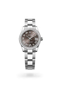 Rolex Datejust 31 278384RBR-0031 - Oyster, 31 mm, Oystersteel, white gold and diamonds