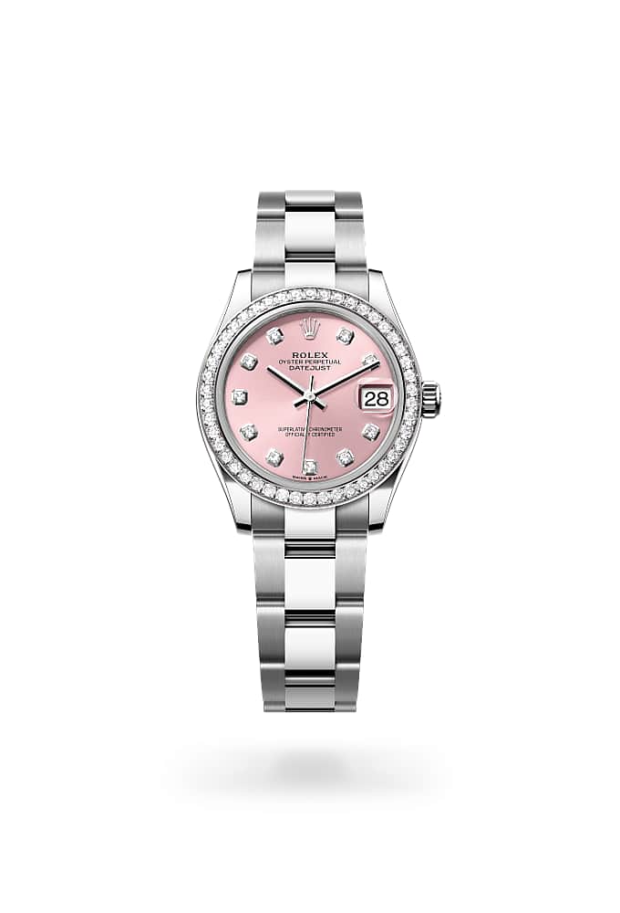 Rolex Datejust 31 278384RBR-0035 - Oyster, 31 mm, Oystersteel, white gold and diamonds