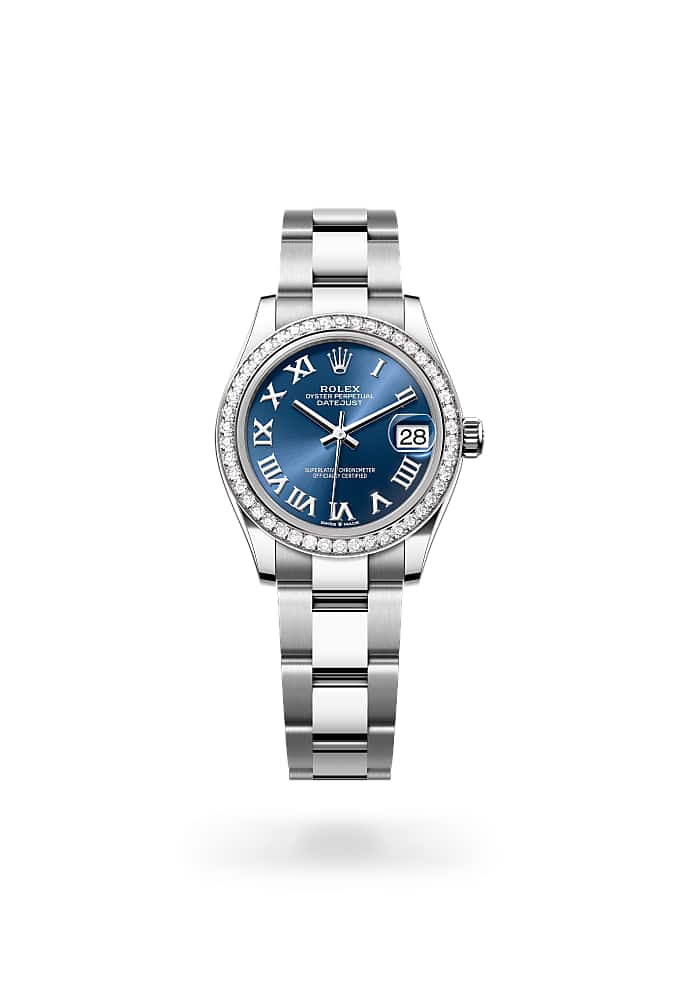 Rolex Datejust 31 278384RBR-0038 - Oyster, 31 mm, Oystersteel, white gold and diamonds