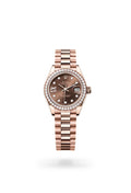 Rolex Lady-Datejust 279135RBR-0001 - Oyster, 28 mm, Everose gold and diamonds