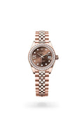 Rolex Lady-Datejust 279135RBR-0002 - Oyster, 28 mm, Everose gold and diamonds
