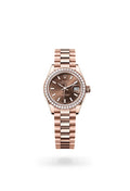 Rolex Lady-Datejust 279135RBR-0005 - Oyster, 28 mm, Everose gold and diamonds