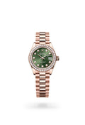 Rolex Lady-Datejust 279135RBR-0014 - Oyster, 28 mm, Everose gold and diamonds