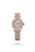 Rolex Lady-Datejust 279135RBR-0022 - Oyster, 28 mm, Everose gold and diamonds