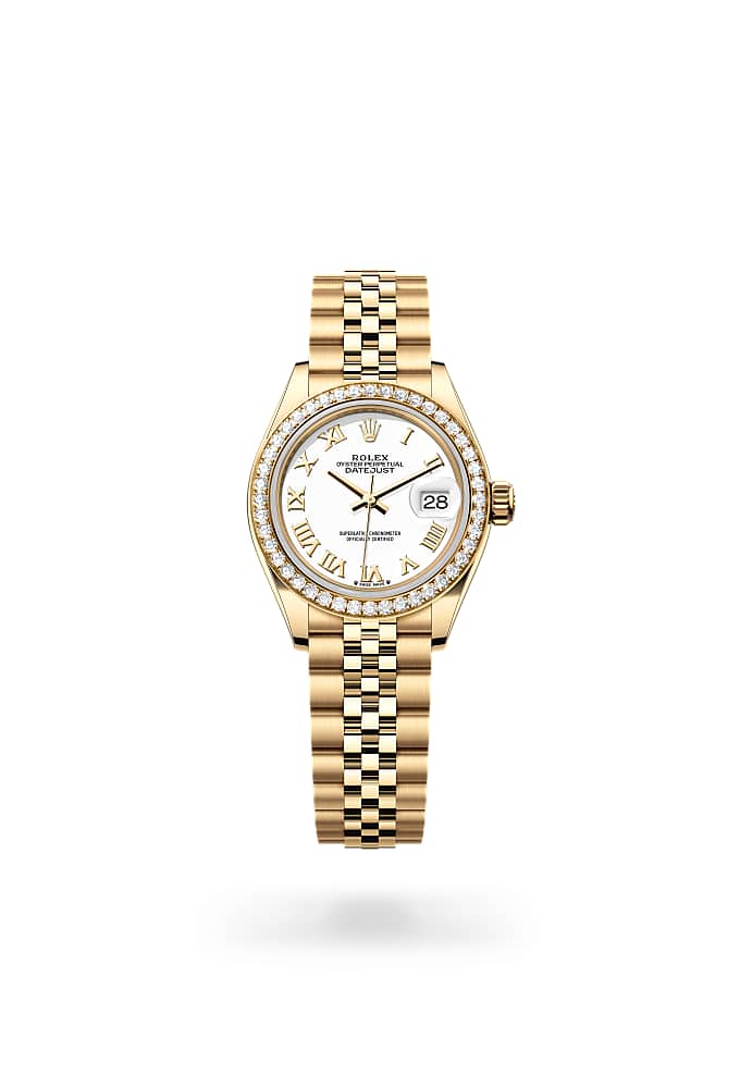 Rolex Lady-Datejust 279138RBR-0032 - Oyster, 28 mm, yellow gold and diamonds