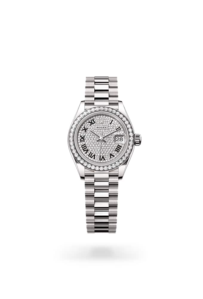 Rolex Lady-Datejust 279139RBR-0014 - Oyster, 28 mm, white gold and diamonds