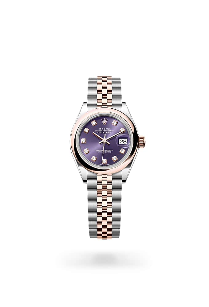 Rolex Lady-Datejust 279161-0015 - Oyster, 28 mm, Oystersteel and Everose gold