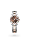 Rolex Lady-Datejust 279381RBR-0004 - Oyster, 28 mm, Oystersteel, Everose gold and diamonds