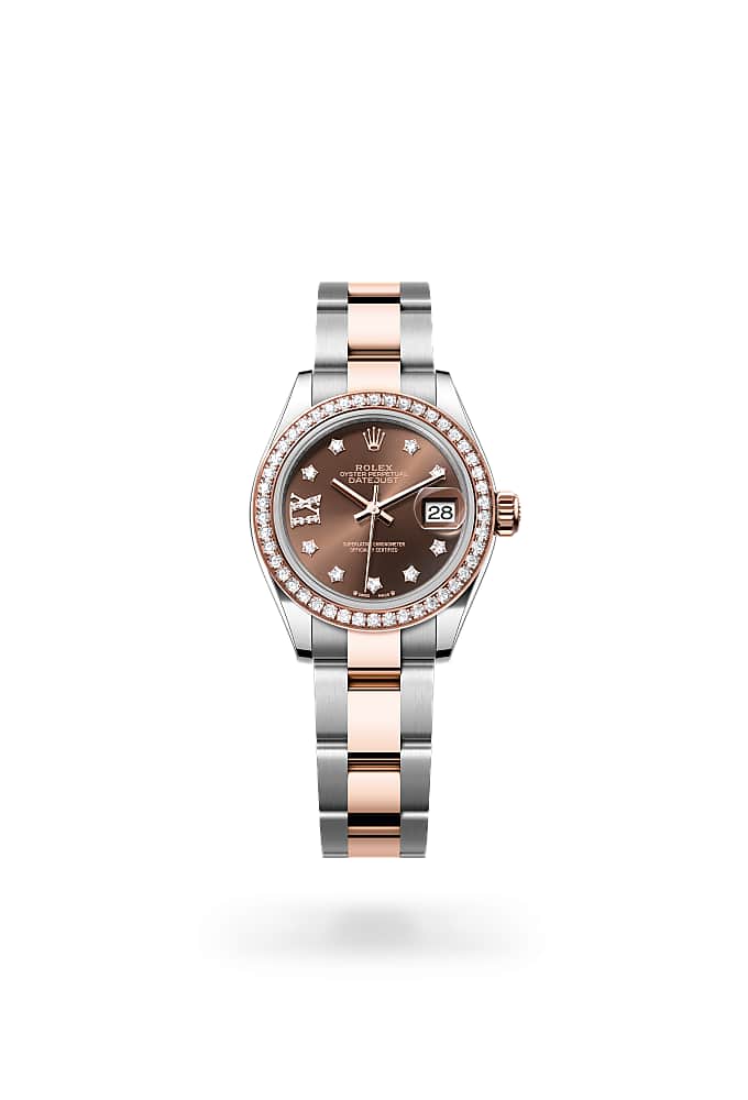 Rolex Lady-Datejust 279381RBR-0004 - Oyster, 28 mm, Oystersteel, Everose gold and diamonds