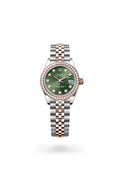 Rolex Lady-Datejust 279381RBR-0007 - Oyster, 28 mm, Oystersteel, Everose gold and diamonds
