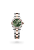 Rolex Lady-Datejust 279381RBR-0008 - Oyster, 28 mm, Oystersteel, Everose gold and diamonds