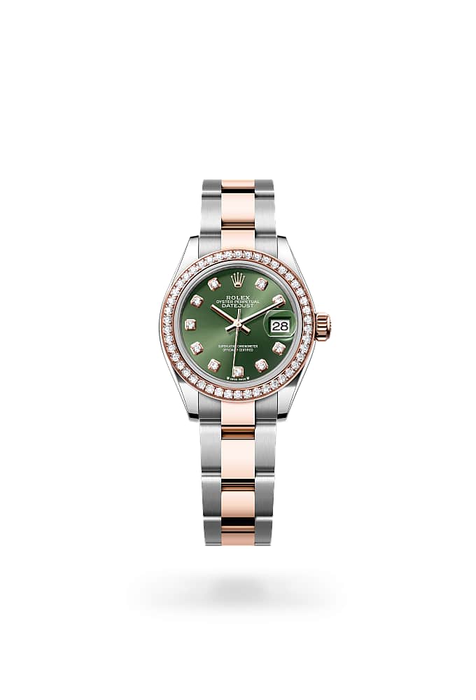 Rolex Lady-Datejust 279381RBR-0008 - Oyster, 28 mm, Oystersteel, Everose gold and diamonds