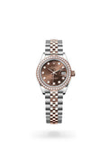 Rolex Lady-Datejust 279381RBR-0011 - Oyster, 28 mm, Oystersteel, Everose gold and diamonds