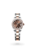 Rolex Lady-Datejust 279381RBR-0012 - Oyster, 28 mm, Oystersteel, Everose gold and diamonds