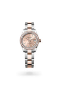 Rolex Lady-Datejust 279381RBR-0024 - Oyster, 28 mm, Oystersteel, Everose gold and diamonds
