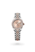 Rolex Lady-Datejust 279381RBR-0025 - Oyster, 28 mm, Oystersteel, Everose gold and diamonds