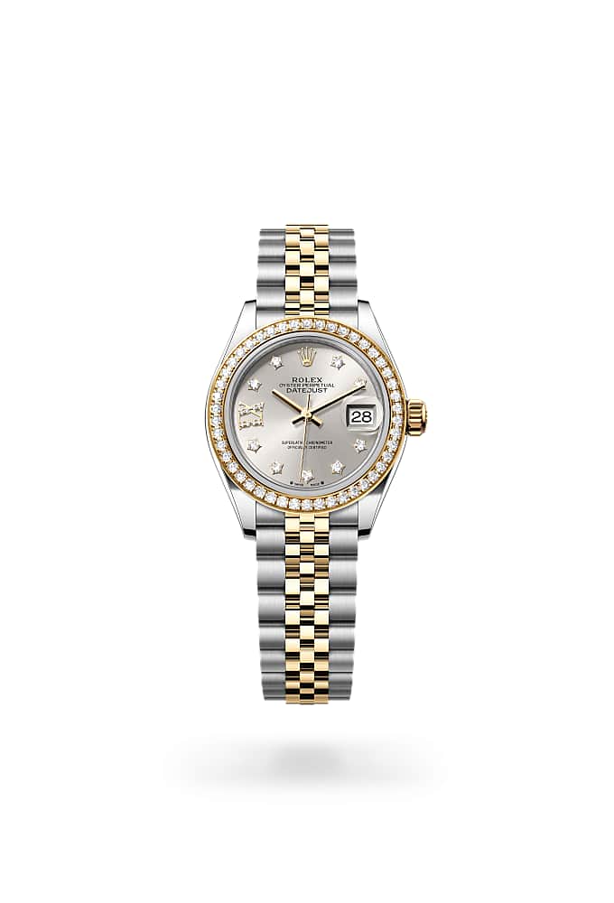 Rolex Lady-Datejust 279383RBR-0003 - Oyster, 28 mm, Oystersteel, yellow gold and diamonds