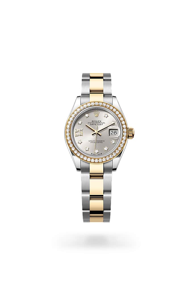 Rolex Lady-Datejust 279383RBR-0004 - Oyster, 28 mm, Oystersteel, yellow gold and diamonds