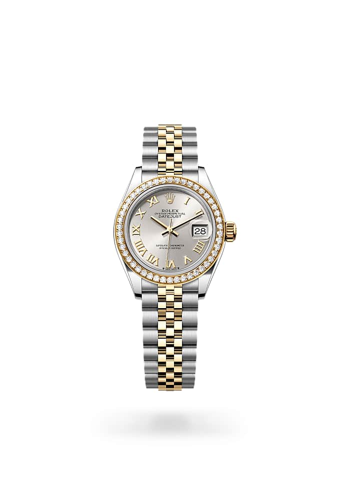 Rolex Lady-Datejust 279383RBR-0005 - Oyster, 28 mm, Oystersteel, yellow gold and diamonds