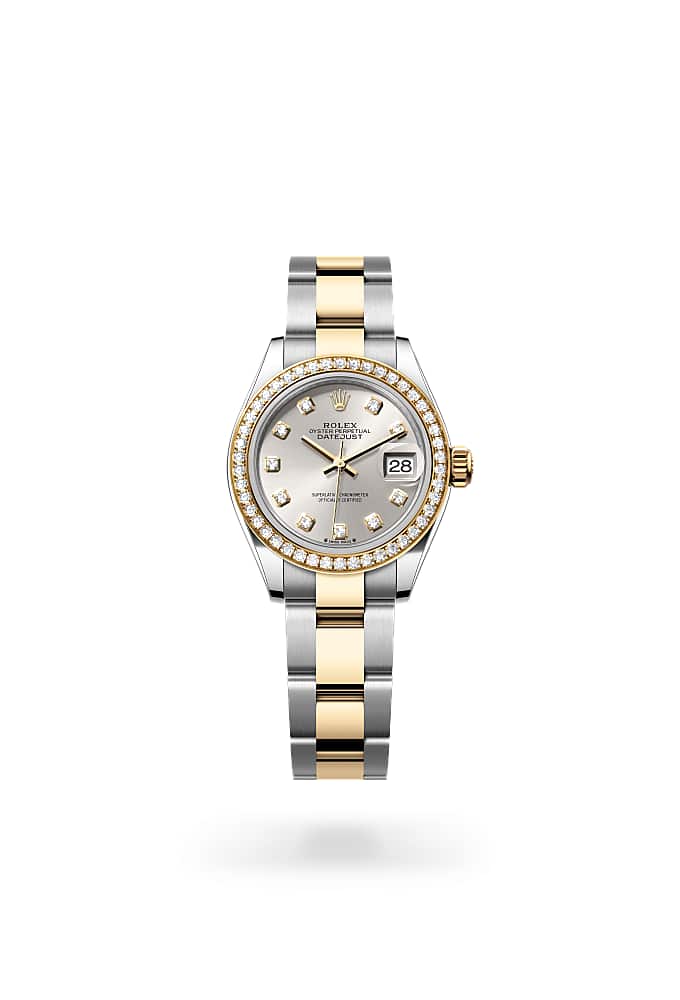 Rolex Lady-Datejust 279383RBR-0008 - Oyster, 28 mm, Oystersteel, yellow gold and diamonds