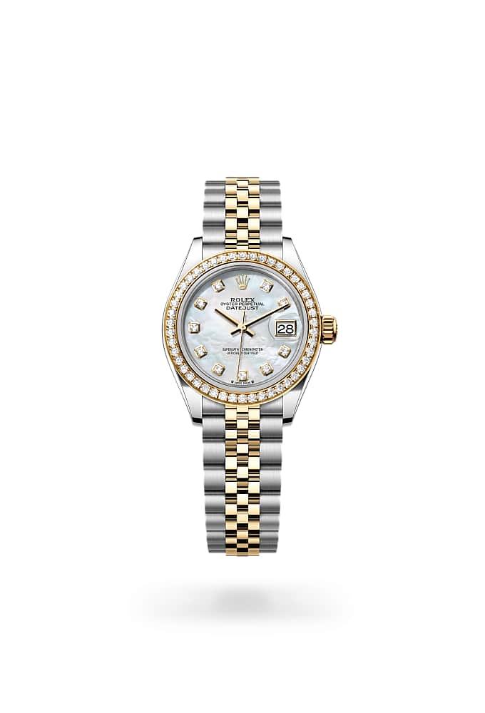 Rolex Lady-Datejust 279383RBR-0019 - Oyster, 28 mm, Oystersteel, yellow gold and diamonds
