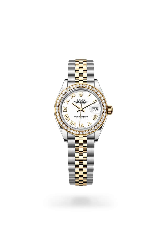Rolex Lady-Datejust 279383RBR-0023 - Oyster, 28 mm, Oystersteel, yellow gold and diamonds
