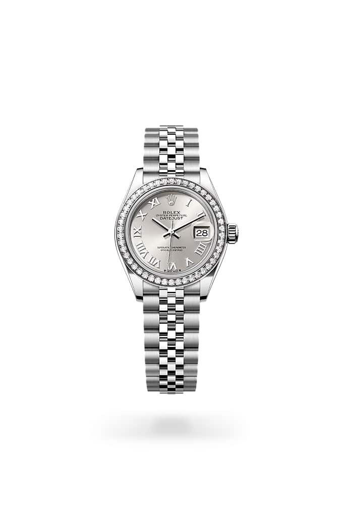 Rolex Lady-Datejust 279384RBR-0009 - Oyster, 28 mm, Oystersteel, white gold and diamonds