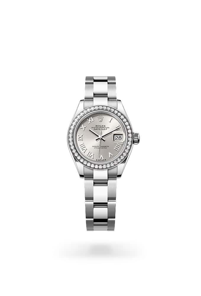 Rolex Lady-Datejust 279384RBR-0010 - Oyster, 28 mm, Oystersteel, white gold and diamonds