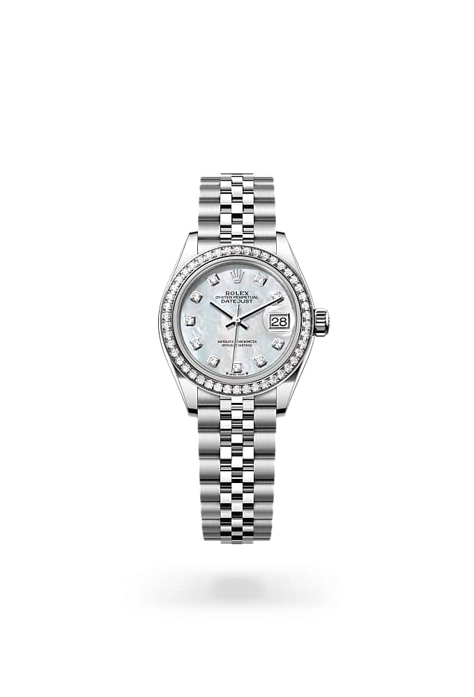 Rolex Lady-Datejust 279384RBR-0011 - Oyster, 28 mm, Oystersteel, white gold and diamonds