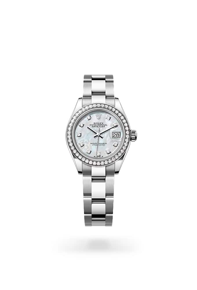 Rolex Lady-Datejust 279384RBR-0012 - Oyster, 28 mm, Oystersteel, white gold and diamonds