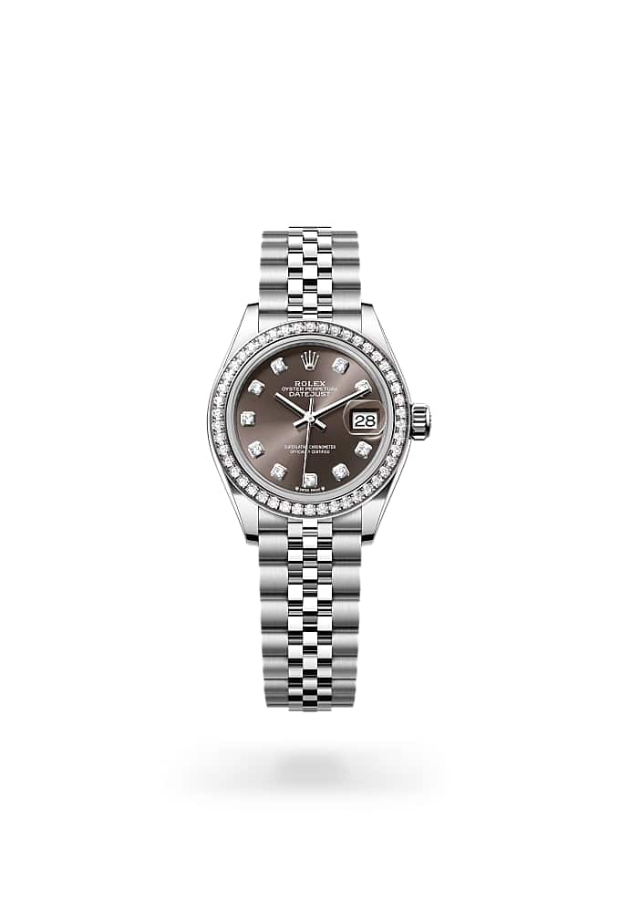 Rolex Lady-Datejust 279384RBR-0017 - Oyster, 28 mm, Oystersteel, white gold and diamonds