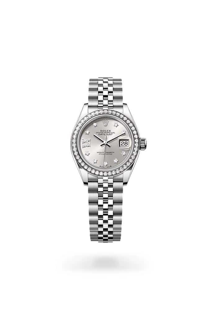 Rolex Lady-Datejust 279384RBR-0021 - Oyster, 28 mm, Oystersteel, white gold and diamonds