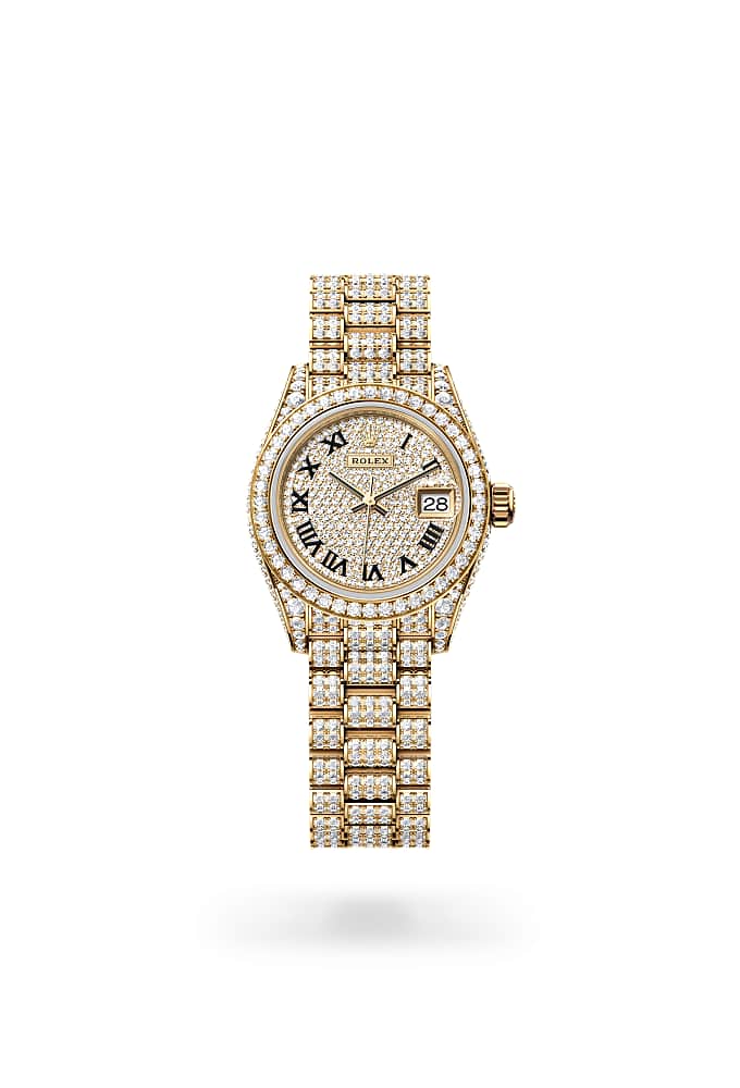Rolex Lady-Datejust 279458RBR-0001 - Oyster, 28 mm, yellow gold and diamonds
