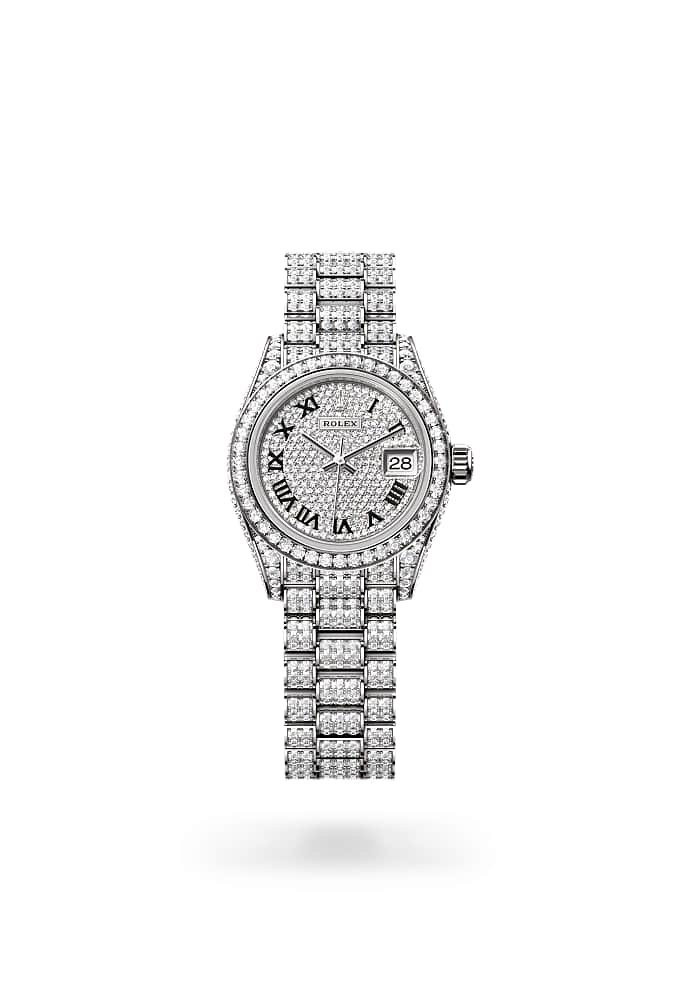 Rolex Lady-Datejust 279459RBR-0001 - Oyster, 28 mm, white gold and diamonds