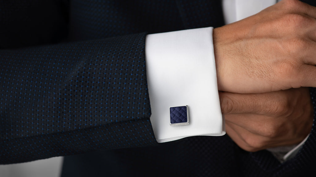 OMEGA Aqua Cufflinks, rubber, stainless steel - C92STA0509005 - View 3