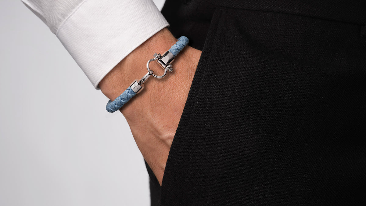OMEGA Aqua Sailing Bracelet, jean, stainless steel - BA05CW00007RX - View 3