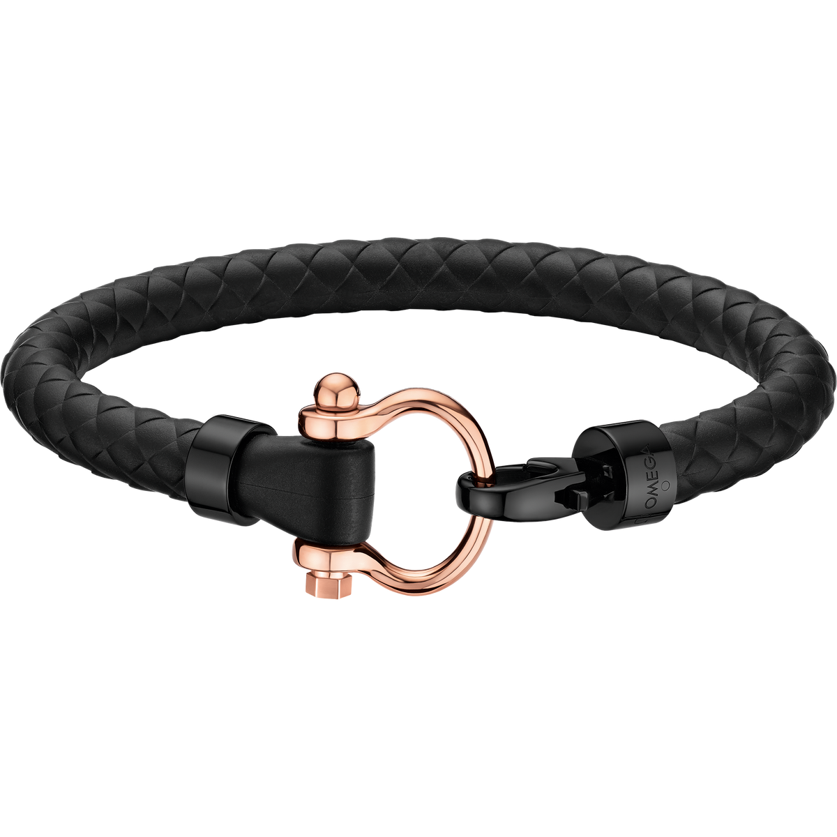 OMEGA OMEGA Aqua Sailing Bracelet, 18k red gold, rubber, stainless steel — BA05DG000010X