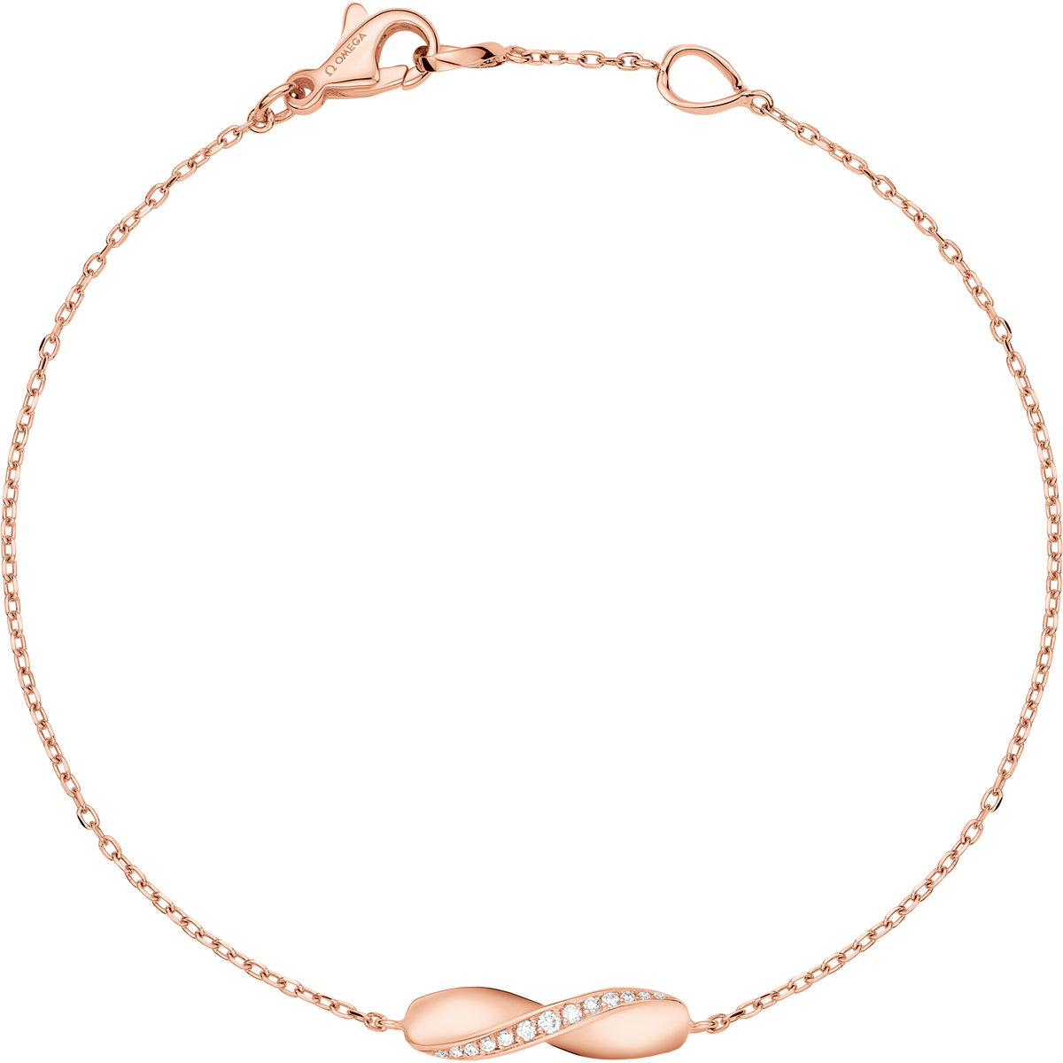 Aqua Swing Bracelet, 18k red gold, diamonds - B605BG0100105 - View 1